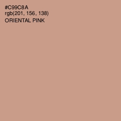 #C99C8A - Oriental Pink Color Image